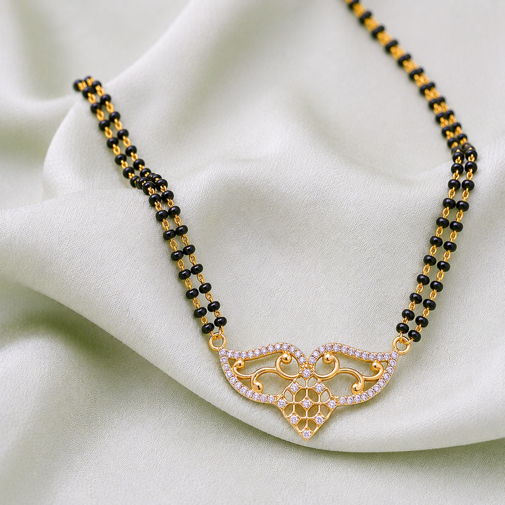 Sterling Silver Zircon Mangalsutra