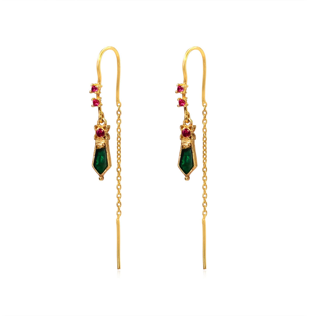 925 Silver Nagapadam Earrings