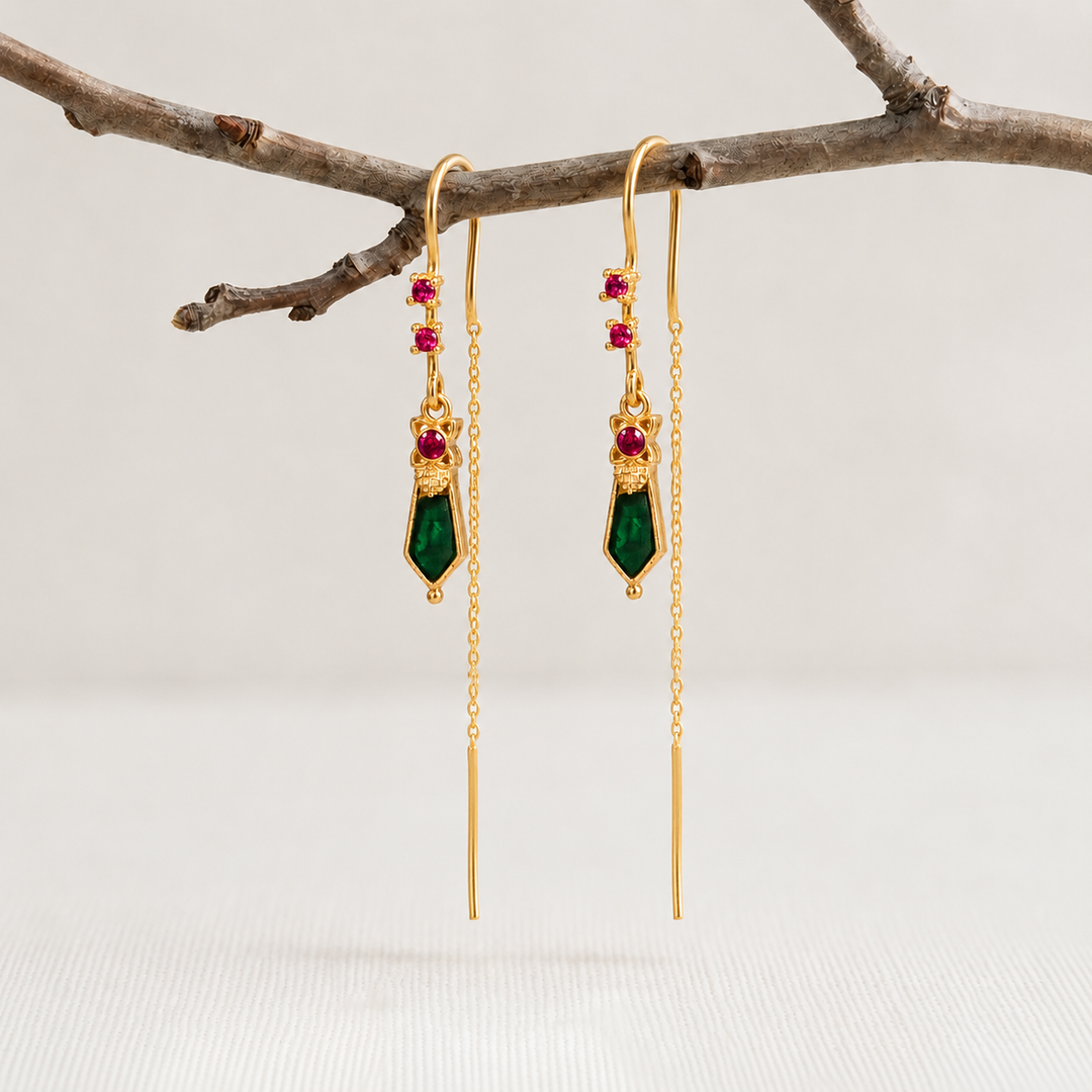 925 Silver Nagapadam Earrings