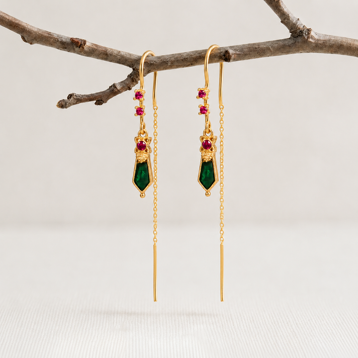 925 Silver Nagapadam Earrings
