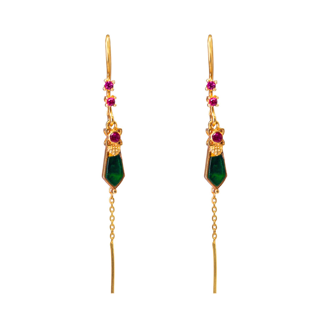 925 Silver Nagapadam Earrings