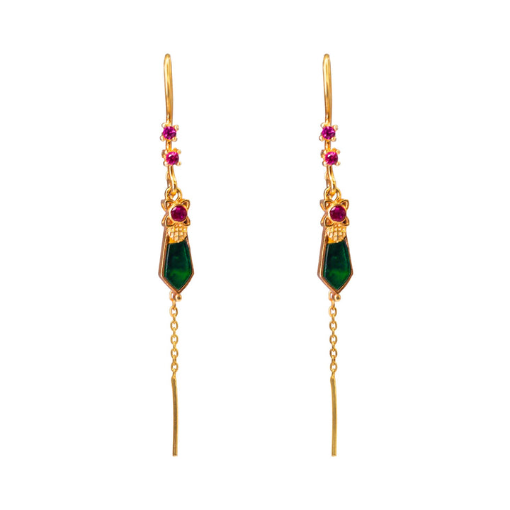 925 Silver Nagapadam Earrings