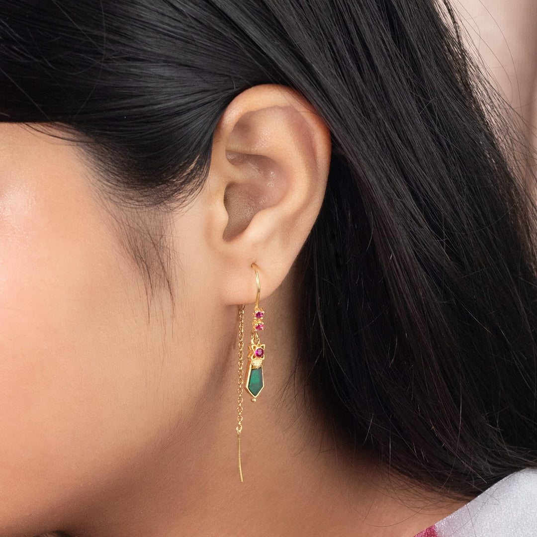 925 Silver Nagapadam Earrings