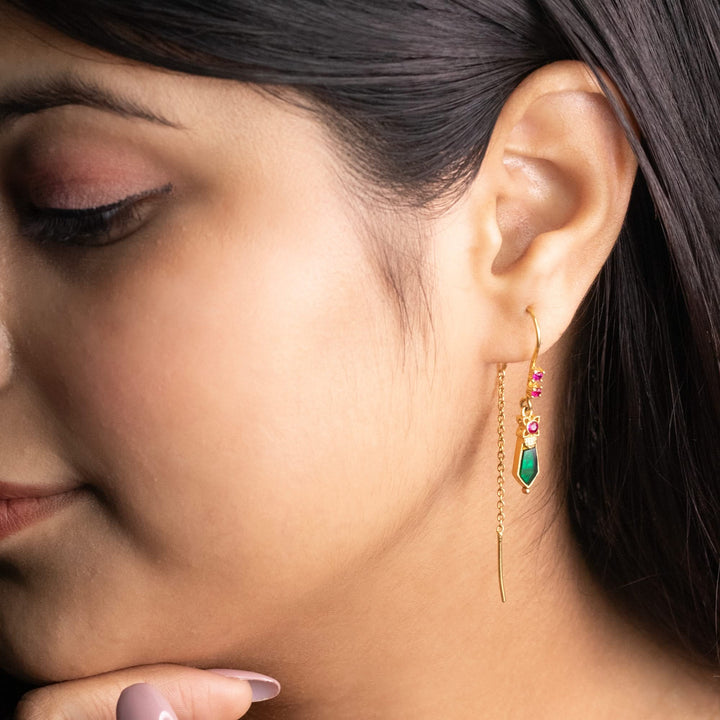 925 Silver Nagapadam Earrings