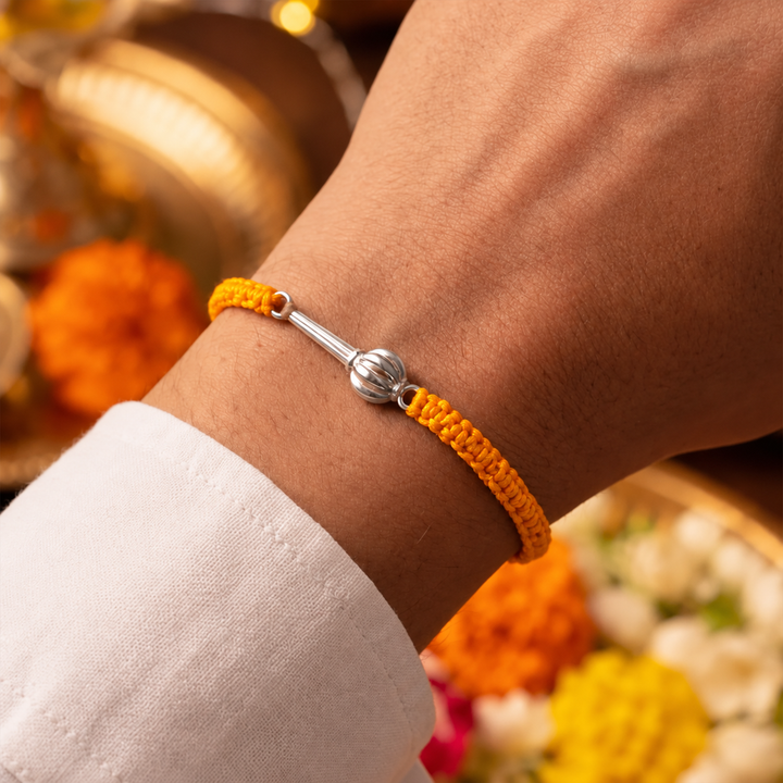 Unniyarcha 925 Pure Silver Hanuman Gada Bracelet
