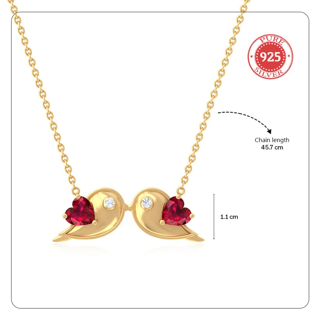 Unniyarcha 925 Pure Silver Eternal Companions Necklace