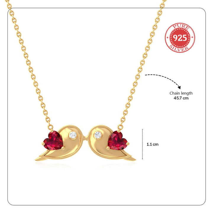 Unniyarcha 925 Pure Silver Eternal Companions Necklace