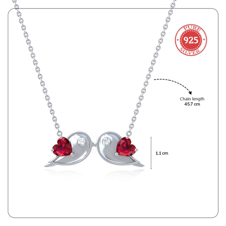 Unniyarcha 925 Pure Silver Eternal Companions Necklace