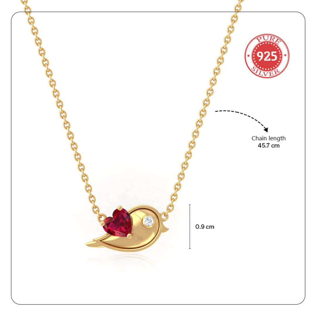 Unniyarcha 925 Pure Silver Whisper of Love Necklace