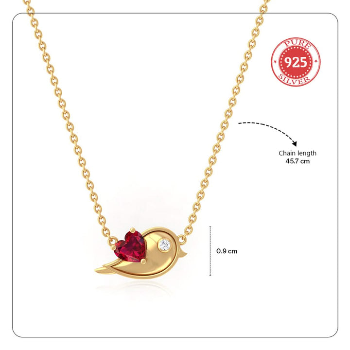 Unniyarcha 925 Pure Silver Whisper of Love Necklace