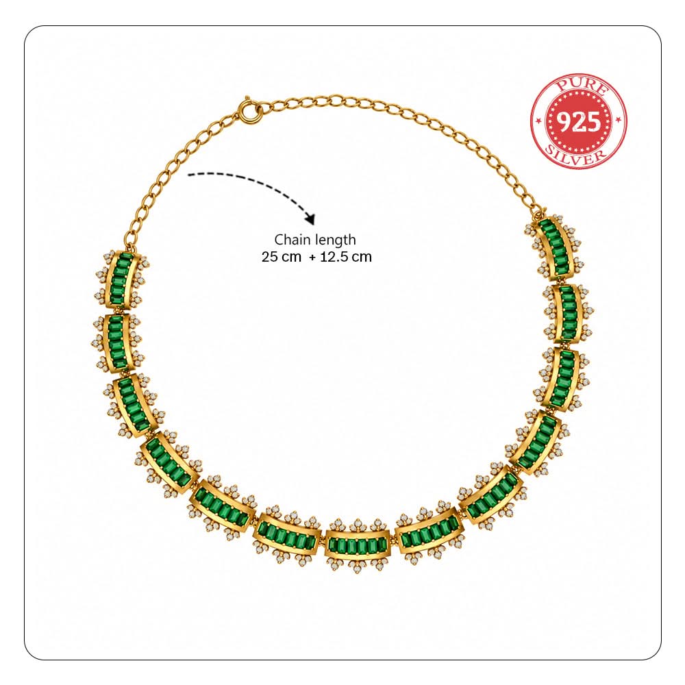 24kt Gold Plated 925 Pure Silver Patakha Teekhi Mirchi Choker