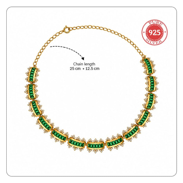 24kt Gold Plated 925 Pure Silver Patakha Teekhi Mirchi Choker