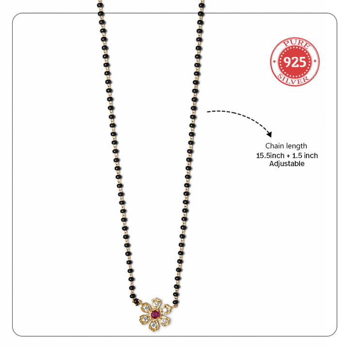 925 Silver Mangalya Blossom Mangalsutra