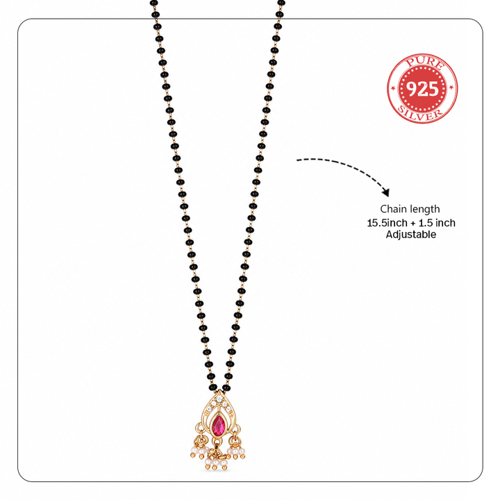 925 Silver Heirloom Teardrop Mangalsutra