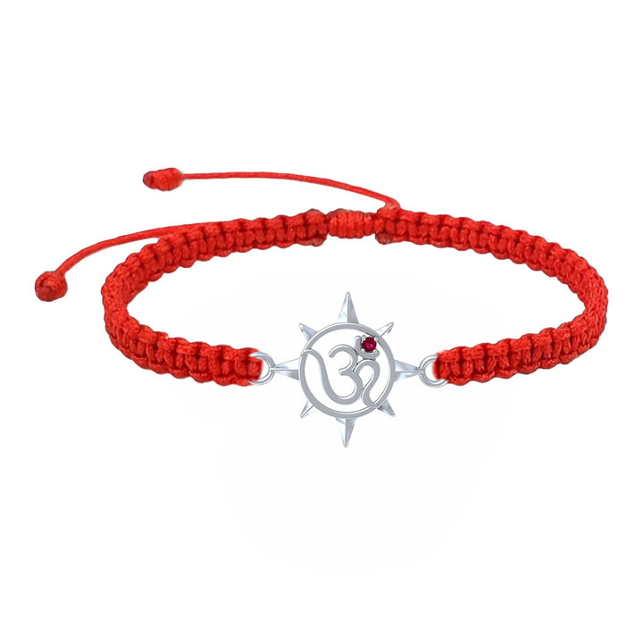 Unniyarcha 925 Pure Silver Om and Sun rays bracelet