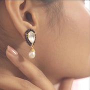 Pearl Drop Mangalsutra earrings