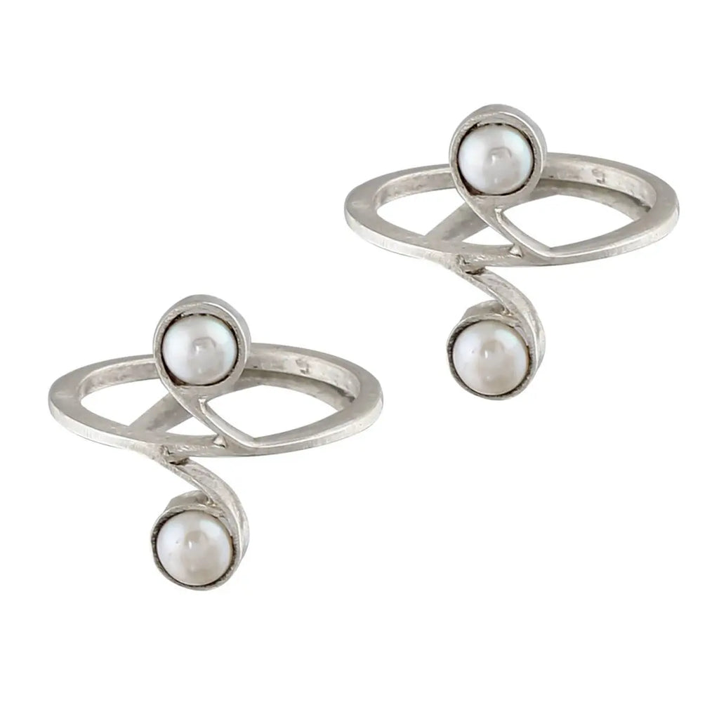 925 Sterling Silver Toe Rings with Stones Assorted