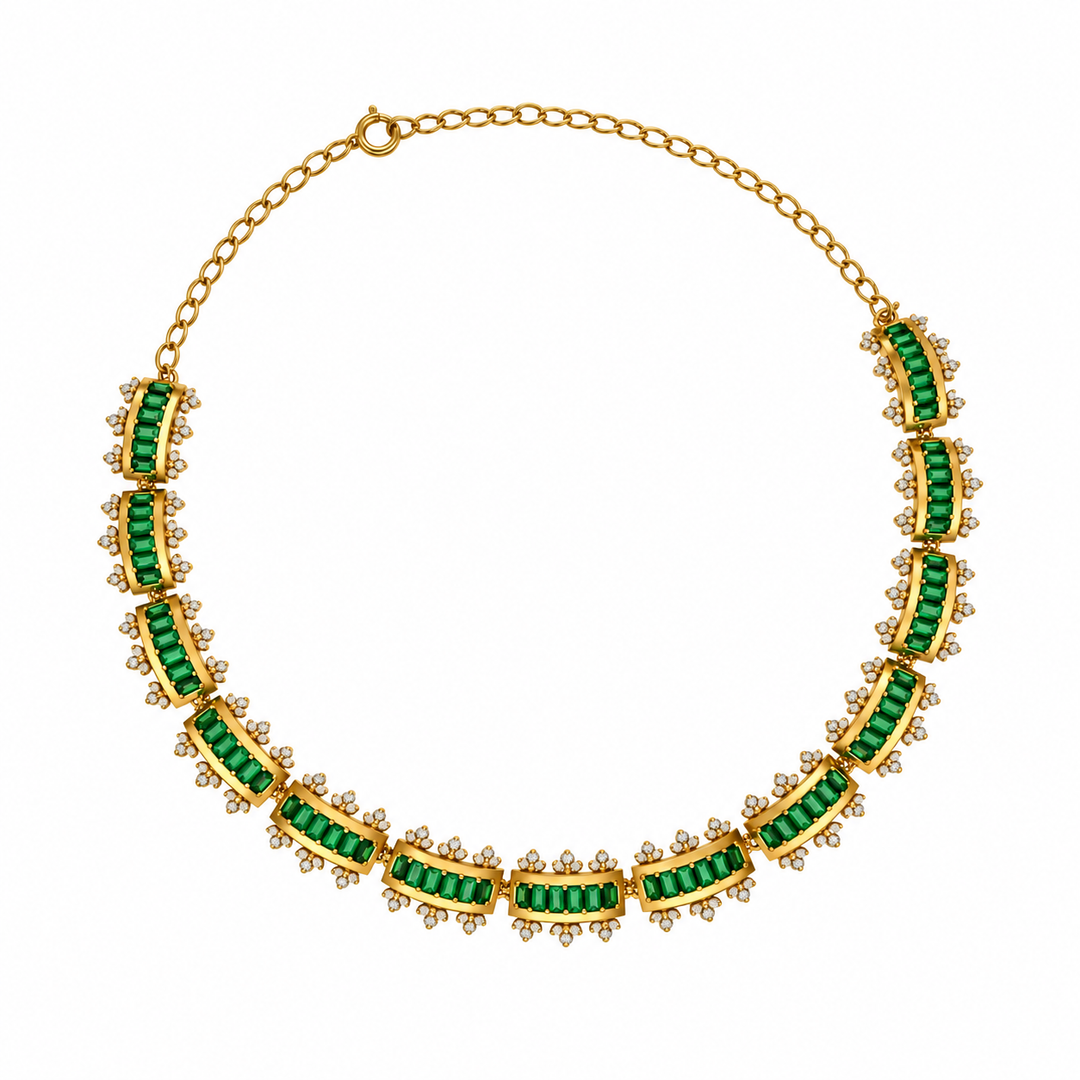 24kt Gold Plated 925 Pure Silver Patakha Teekhi Mirchi Choker