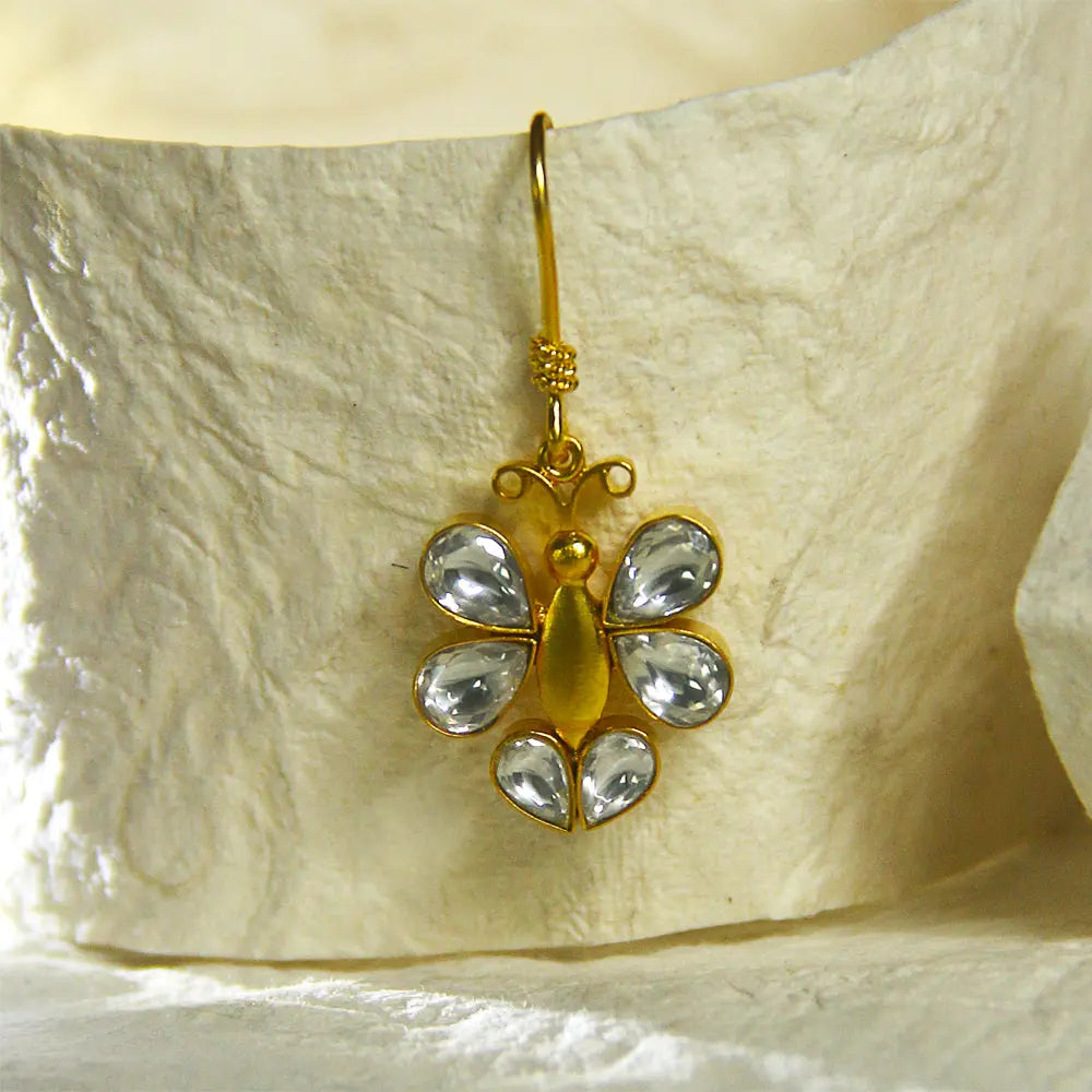 Silver 92.5 Butterfly Affair Earrings