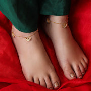 Silver 92.5 Chand Motif Anklets
