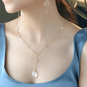 Silver 92.5 Crystal Necklace