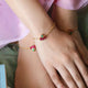 Silver 92.5 Kundan Lotus Anklet & Bracelet