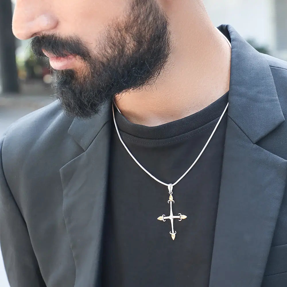 Men Cross Necklace Stainless Steel | Stainless Steel Crucifix Pendant - Men  Cross - Aliexpress
