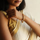 Silver Classic Gold Plated Bangle(Single)