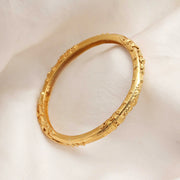 Silver Classic Gold Plated Bangle(Single)