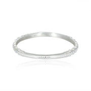 Silver Classic Gold Plated Bangle(Single)