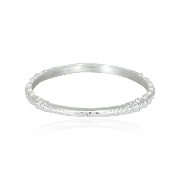 Silver Classic  Plated Bangle(Single)