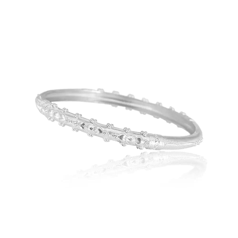 Silver Classic  Plated Bangle(Single)