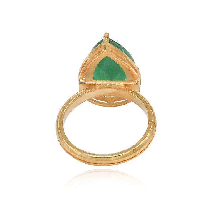 Silver Green Ring