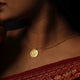 Silver Lakshmi Coin Necklace