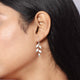 Silver Leaflets Earring