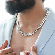 Silver Men Cuban Necklace