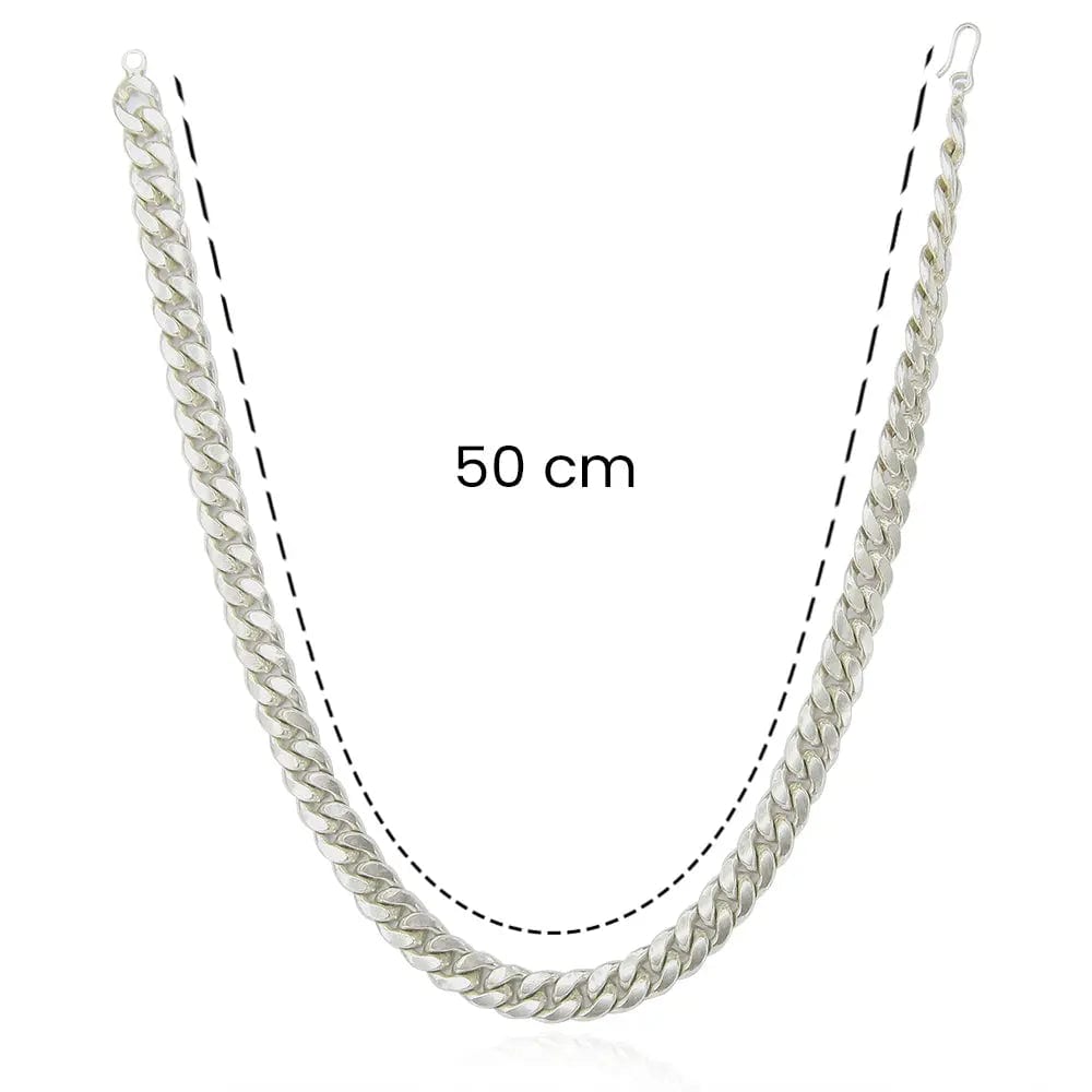Silver Men Cuban Necklace – Unniyarcha