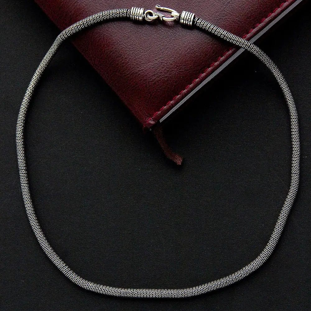 Silver Men's Style Mesh Chain – Unniyarcha - Main Image