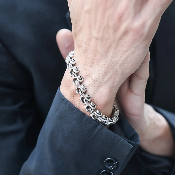 Silver Men's Stylish Bracelet