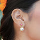 Silver Sitayan Single Pearl Earring