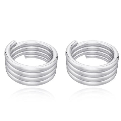 Silver Spiral Toe Ring (Pair)