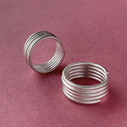Silver Spring Toe Ring( pair)