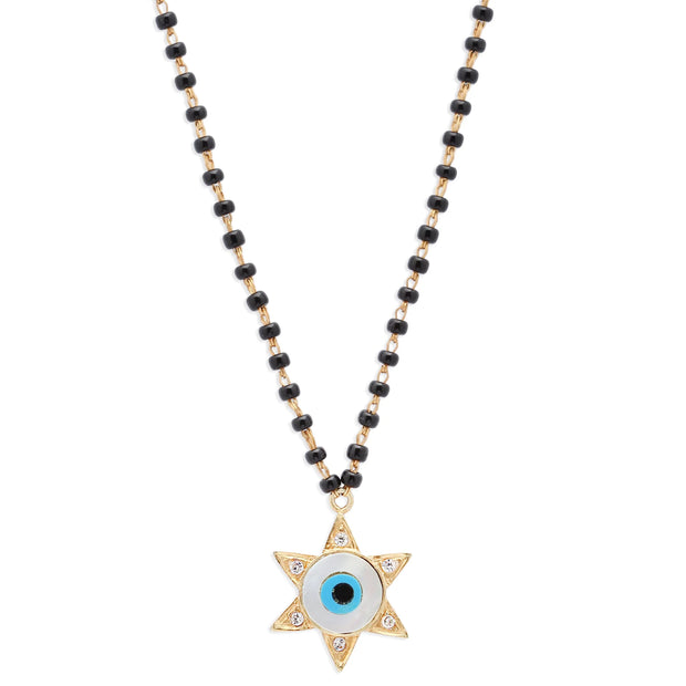 Gold Plated Evil Eye Heart Protection Necklace || .925 Sterling Silver –  Nature's Treasures