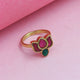 92.5 Sterling Silver Lotus Ring