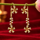 Silver Shiuli Flower Sui Dhaga Earrings