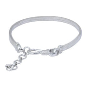 Sleek Flat Chain Silver 92.5 Men's Bracelet