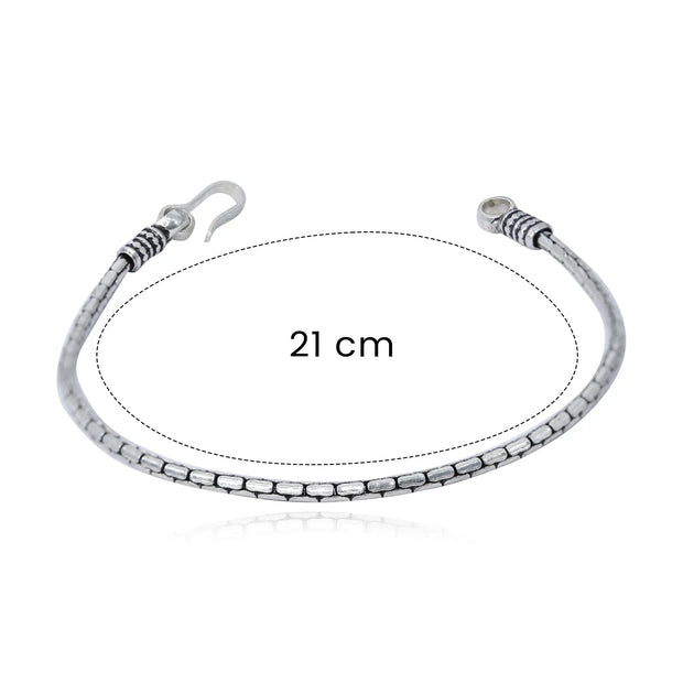 Bracelet Men Silver | Stylish and Masculine Silver Bracelets for Him –  NEMICHAND JEWELS