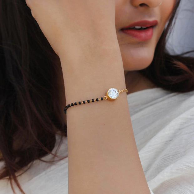 Muktayi Ancient Designer New Beads Mangalsutra Bracelet For Women :  Amazon.in: Fashion