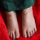 925 Sterling Silver Star And Moon Anklet
