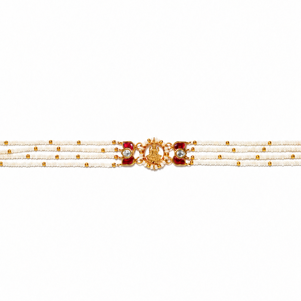 Silver 925 Dhan Lakshmi Heirloom Pearl Necklace